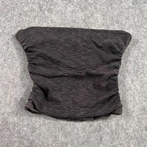 Free People Black Boulevard Cropped Strapless Tube Top Women's Size‎ Small